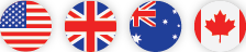 UK USA CA AUS Flags